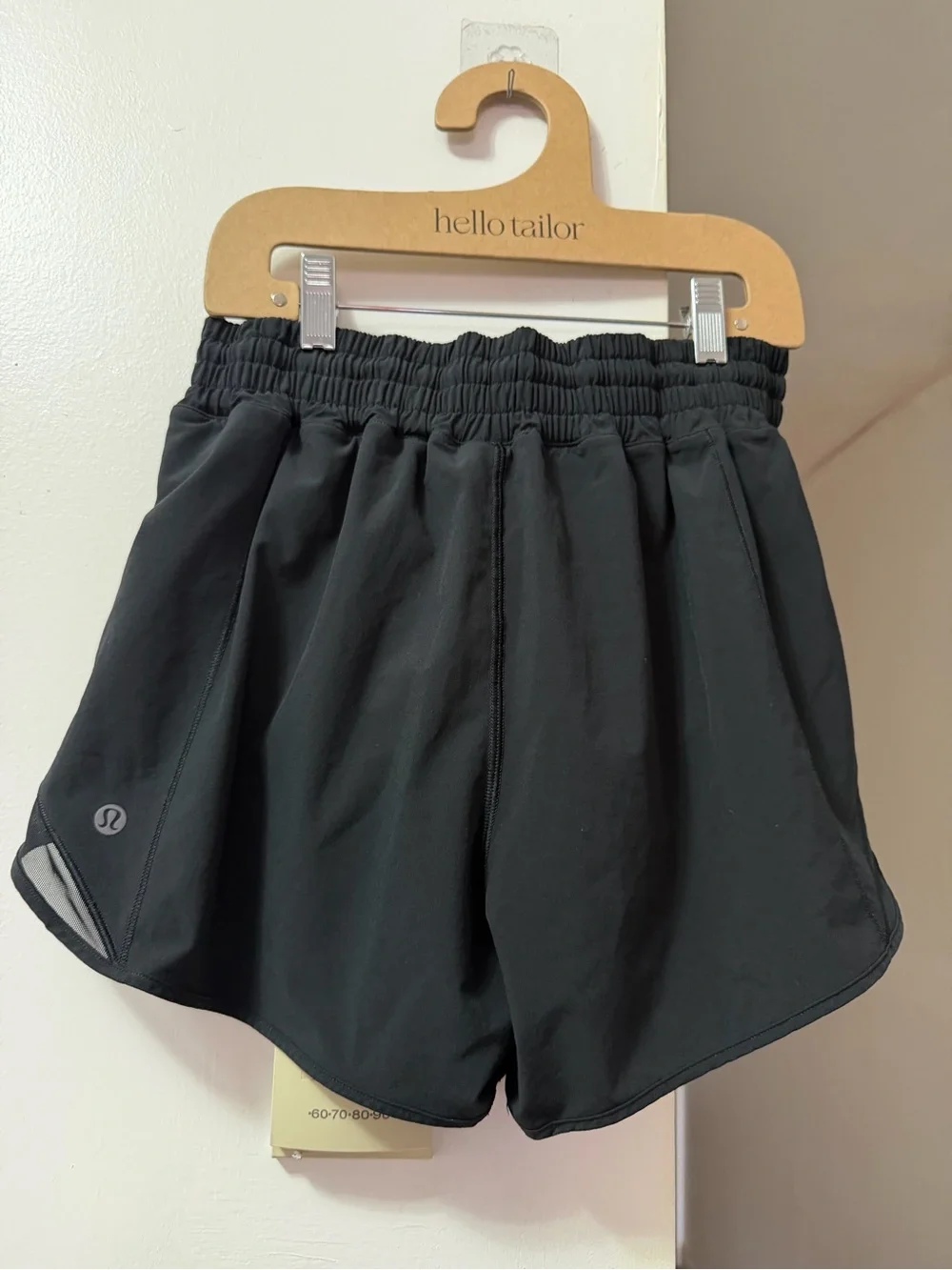 lululemon athletica Black Elastic-Waist Athletic Shorts